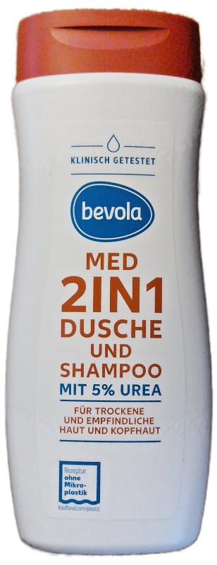 Bevola Med 2in1 Dusche und Shampoo 5 % Urea 300 ml NEU