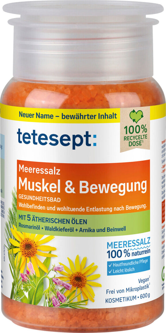 Badesalz Muskel & Bewegung, 600 g, Neu